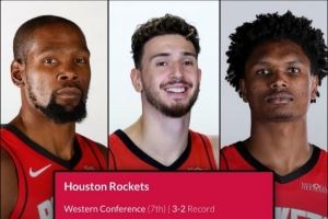 又一项第一!马刺输球后 火箭以+12.5的净效率暂居联盟第一